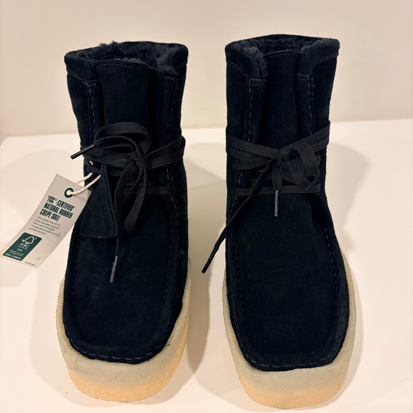 Clark Suede Wallabee Boots - Picture 3 of 5